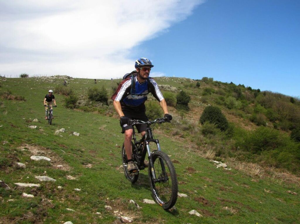 Descente en VTT Mountain Scoot dans les P.O