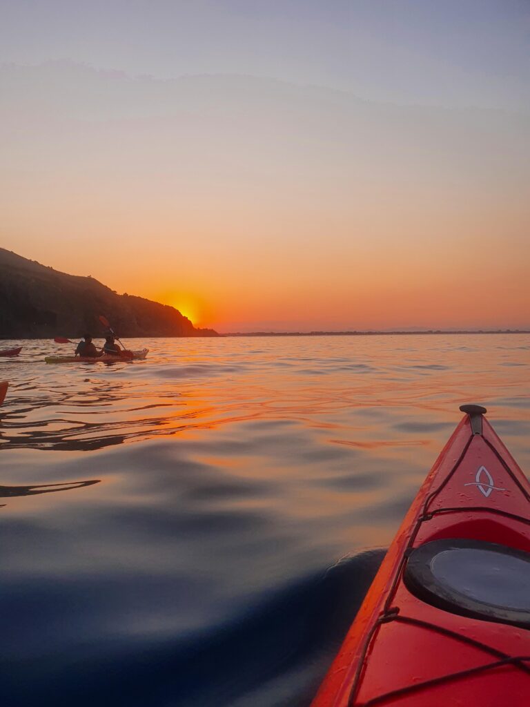 Balade coucher de soleil en kayak de mer