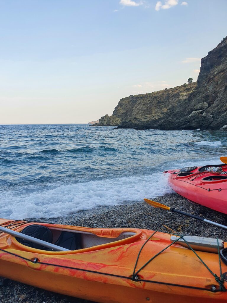 Coucher de soleil en kayak de mer