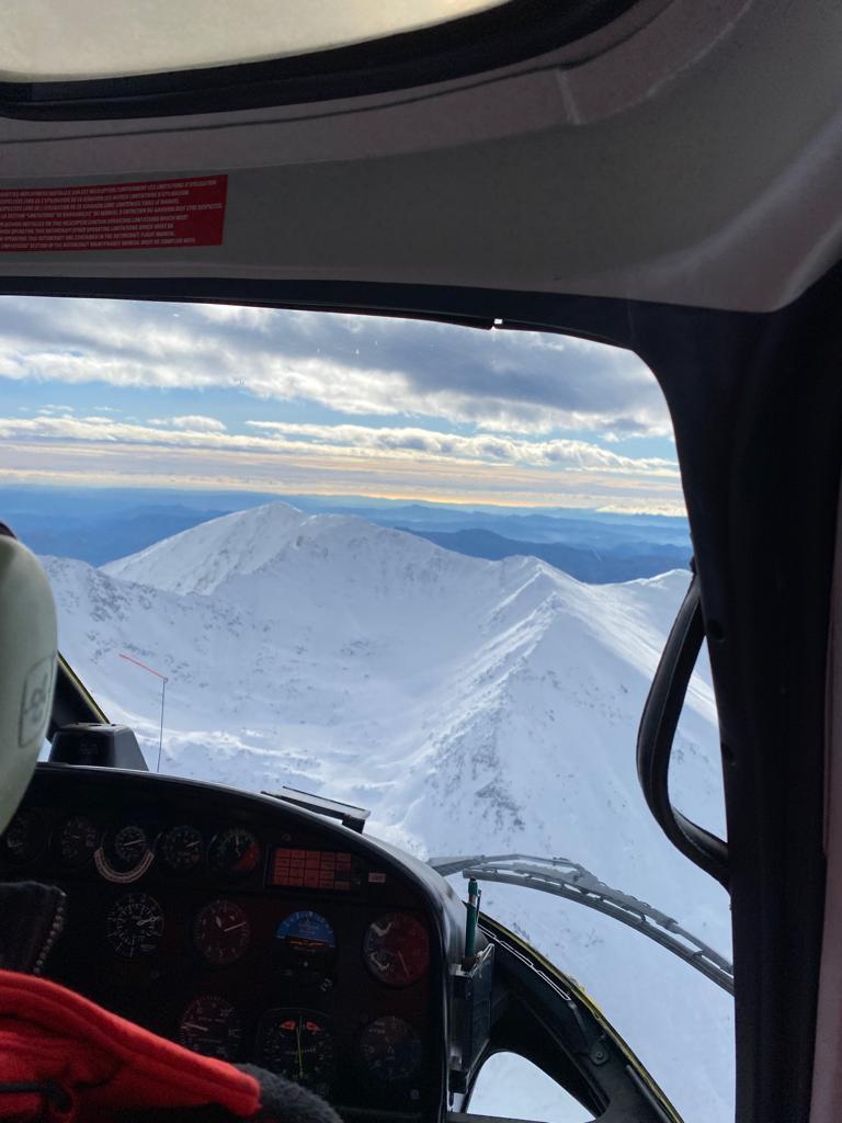 Massif du Canigou en hélico