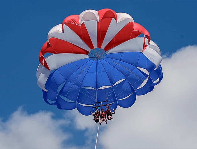 Parachute ascensionnel sur la Costa Brava