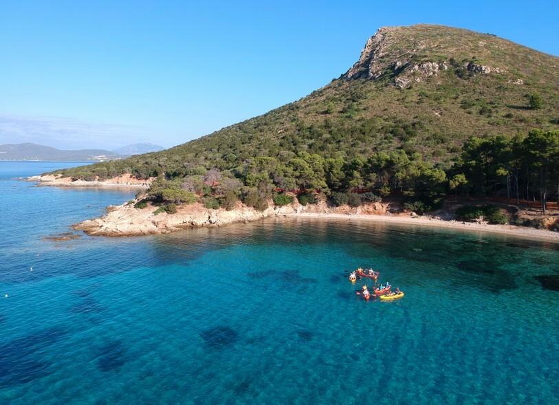 Kayak en Sardaigne
