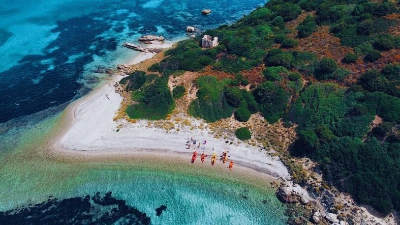 Kayak en Sardaigne